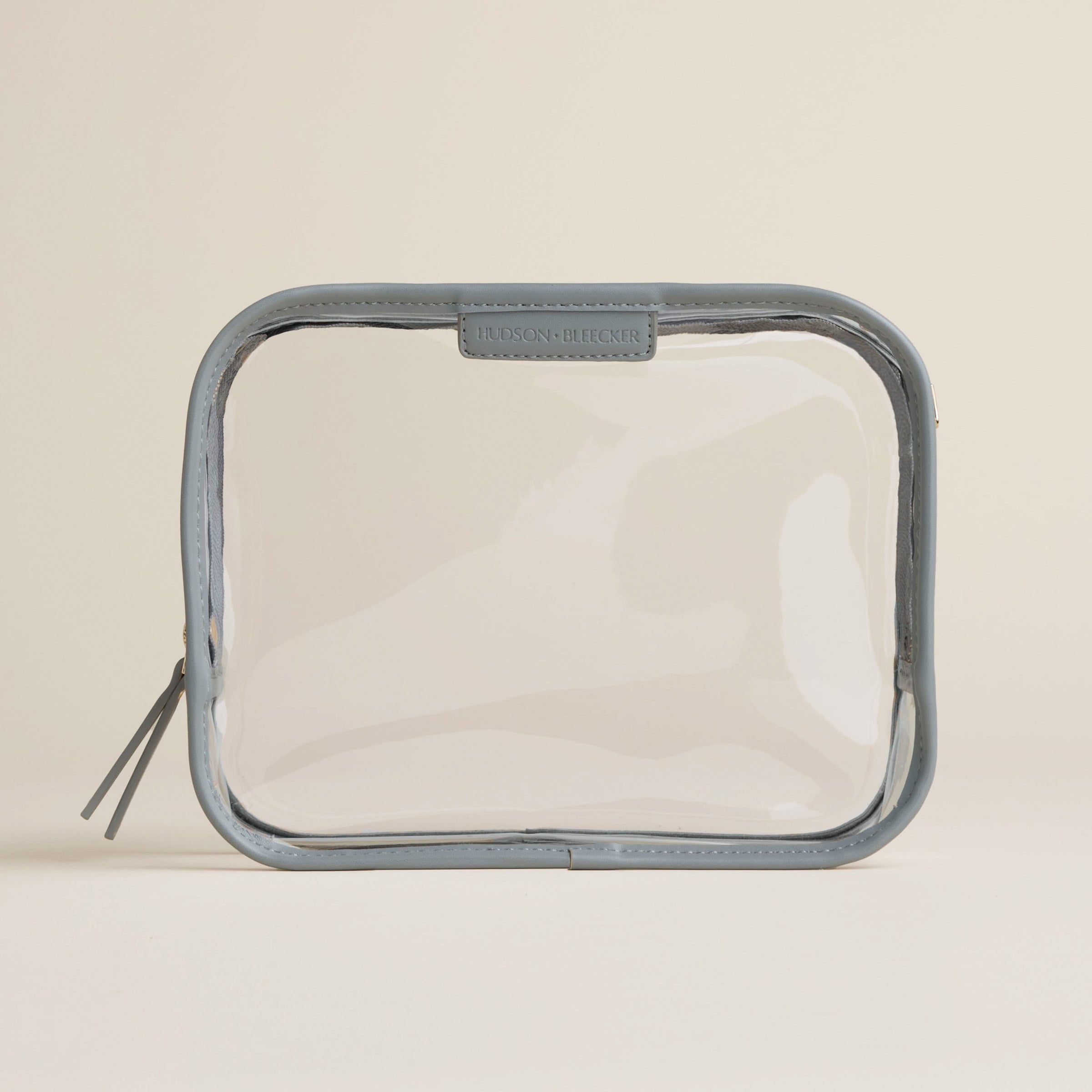 Vegan Clear Travel Makeup Bag, TSA Approved, Travel Sized Makeup & Toiletries, Lagoon Blue Away Case, Hudson+Bleecker Vegan Clear Travel Makeup Bag, TSA Approved, Travel Sized Makeup & Toiletries, Lagoon Blue Away Case, Hudson+Bleecker