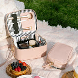waterproof organizational toiletry case travel friendly and carry on accessible 