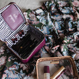 Amora Jetsetter Train Case Makeup Bag Hudson and Bleecker Travel