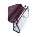 Purple Amora En Route Clear Makeup Bag by Hudson + Bleecker