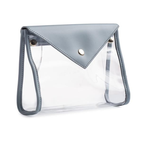 Clear Travel Makeup Bags Hudson + Bleecker Blue Lagoon
