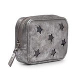 Makeup bag with perforated stars by Hudson + Bleecker