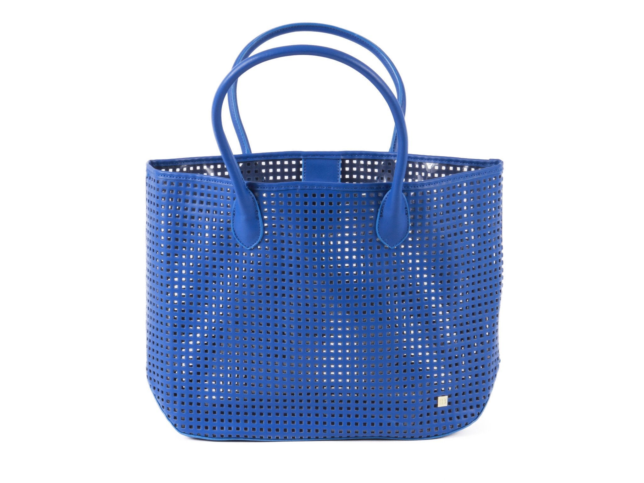 blue tote bag