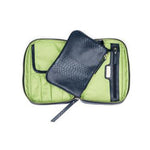 Navy Blue Snakeskin Cosmetic Case